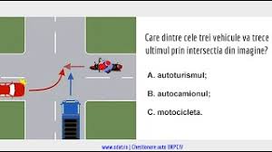 Chestionare auto 2019 care dintre cele trei vehicule va trece. Care Dintre Cele Trei Vehicule Va Trece Ultimul Prin Intersectia Din Imagine Youtube