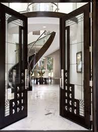 Luxury Home Entrance Entries Doors Double Black Modern Glass Entryways House Design Home Luxury Homes