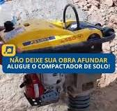 Se você não usar o compactador de solo, sua obra pode afundar! 😧, O  compactador de solo é indispensável para garantir uma base firme e nivelada  antes de qualquer construção. Ele reduz espaços vazios ...