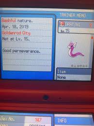 Shiny Dratini After 3,395 Bought In Soulsilver!😍✨ | Shiny Pokemon Amino  Amino