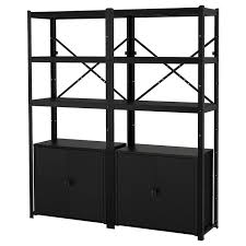 Bror Shelving Unit With Cabinets Ikea Regal Wohnzimmer Regal Ikea
