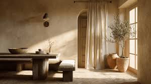 Tuscan House Interior with Plants & Garden Elements - Randy Lemmon