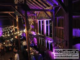 Purple Uplighting Barn Wedding Event Lighting Uplighting Wedding