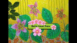 Batik megamendung adalah salah satu batik yang sangat terkenal baik di indonesia maupun di kaos lukis menggunakan cat sutera dan gutta, lukisan desain batik, lukisan desain kaos batik. Menggambar Batik Motif Bunga Dan Daun Batik Daun Sirih Youtube