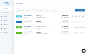 Stripe Partners Simple Invoices