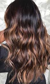 14 Lange Gewellte Frisur Balayage Braune Haare Haare Balayage Haarschnitt