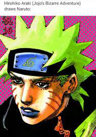 Хирохико араки / hirohiko araki. Hirohiko Araki Jojo S Bizarre Adventure Draws Naruto Ifunny