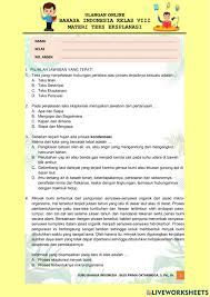 Nah itulah beberapa contoh teks eksplanasi tentang fenomena alam yang sering kali terjadi di bumi kita. Ulangan Teks Eksplanasi Worksheet