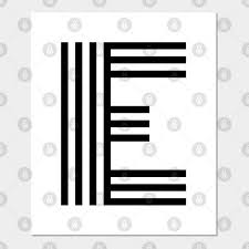 Personalize your knitting projects, such as a blanket, hat, and more, with these simple and easy knit block patterns for every letter of the alphabet. Alphabet E Uppercase Letter E Letter E Letter E Posters And Art Prints Teepublic