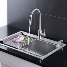 dual mount kitchen sink & faucet combo