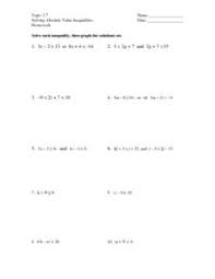 Start studying solving absolute value equations. Absolute Value Inequalities Lesson Plans Worksheets Lesson Planet