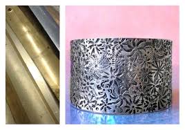 Broken Flower Bracelet Seuil De Porte Recycle Cisele Et Argente Bracelets Lamp Shade