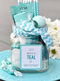 Cute Birthday Ideas For Your Best Friend Teal Themed Birthday Gift For A Friend Cheer Up Gifts Birthday Gifts For Best Friend Cute Gifts For Friends