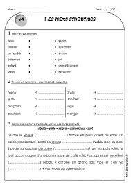 Les Synonymes Ce1 Exercice Grammaire Ce1 Exercice Ce2 Evaluation Ce1