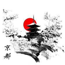 Kyoto - Japan Art Print by Viva La Revolucion | Society6 | Japanese art,  Japanese drawings, Japan art