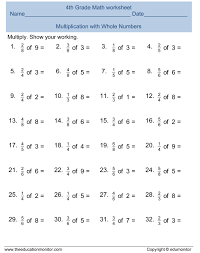 Sample of multiplication grade 3 worksheet. 4th Gradections Worksheets Image Ideas Free Math And Printables Edumonitor Multiplying Worksheet Cross Doctorbedancing