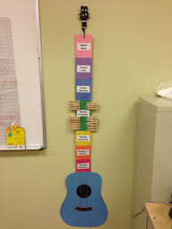 my rockstar guitar behavior chart music classroom