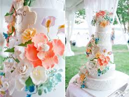 See more ideas about flower cake, cake, cake decorating. Fondant Floral Topped Wedding Cake