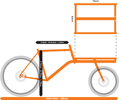 83cm x 50cm seat post diameter: Omnium Mini Max Wifi Lastenrad L Blurple 2021 Cargobike