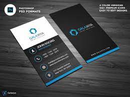 View modern corporate business card template design. Modern Vertical Business Cards Vertical Business Cards Business Cards Creative Templates Create Business Cards