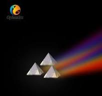 Optical Anti-Reflection Coating Corning 7980 Infrared Glass Trangular  Rainbow Prism