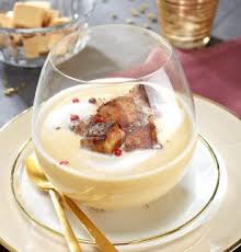Veloute De Cocos Blancs Et De Foie Gras Poele Recette Recette Verrine Alimentation Recette