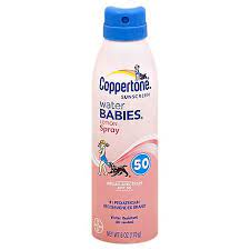 Coppertone Water Babies Sunscreen Lotion Spray Broad Spectrum Spf 50 6 Oz Randalls