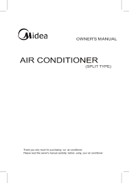 Air flow direction arrow on replacement air filter. Midea Air Conditioner Owner S Manual Pdf Download Manualslib