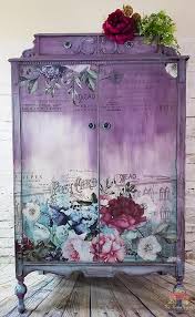 Transfers For Furniture 20 Inspiring Decor Transfer Makeovers Salvaged Inspirations Floral Furniture Painted Furniture Beautiful Furniture