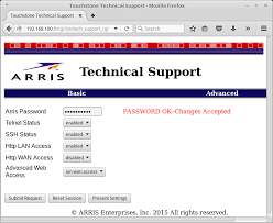 Man uninstalling high speed broadband internet access. W00tsec Arris Cable Modem Has A Backdoor In The Backdoor