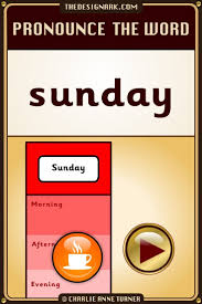 Learn How To Pronounce The English Word Sunday The Video Also Has A Short Sentence Using The Word English Words Words How To Pronounce