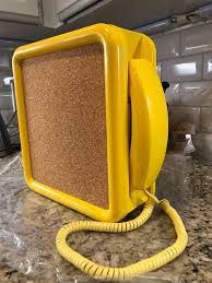 Classic Vintage 70s 80s Rotary Dial Phone Lemon Yellow Etsy Rotary Dial Phone Yellow Clocks Vintage 70s