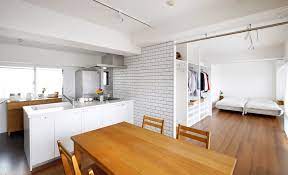 ldk 寝室 収納スペースを一室空間に 心から快適と感じるリノベーション インテリックス空間設計 ふたり暮らし マンションリノベーション リビングダイニング キッチン クローゼット ベッドルーム ワンルーム リノベりす マンション リノベーション 寝室