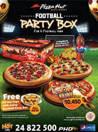 Grab the best pizza online at attractive discounts only at pizza hut. Pizza Hut Kicks Off Party Box Promotion For Football Fans Khimji Ramdas