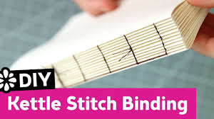 Kettle Stitch Binding Sea Lemon Bookbinding Tutorial Book Binding Diy Bookbinding