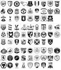 Map of english football clubs. English Football Club Badges Font Download