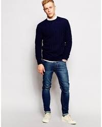 Ben sherman has been fitting out guys in slim cut, alternative classics since 1963. Ben Sherman Sweater With Cable Knit 152 Asos Lookastic