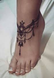 53 Gorgeous Small Tattoo Designs Ideas For Girls Feet Matchedz Ankle Bracelet Tattoo Foot Tattoos Foot Tattoos Girls