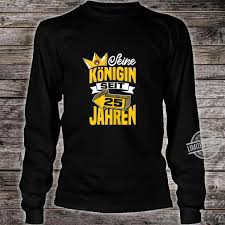 Vom sechsten bis zum zehnten jahr. Silberne Hochzeit Hochzeitstag 25 Jahre Ehe Heirat Geschenk Shirt