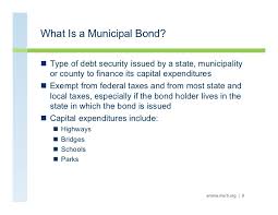 An example of bond is to say marriage vows and enter into the sacrament. Municipal Bonds By Bail Bonds Bros
