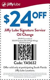 Jiffy Lube Florida Oil Change Coupon Oil Change Lube Coupons
