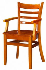 Premium Wood Restaurant Chair Ladder Back With Arms Wood Chair Wood Restaurant Chairs Wooden Armchair