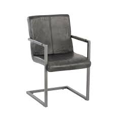 Maybe you would like to learn more about one of these? Fauteuil Bout De Table Cuir Et Metal Gris Velena Univers Du Salon