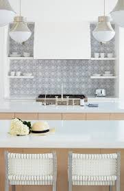 white woven leather counter stools at