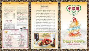 Zeng S Garden Chinese Restaurant Menu