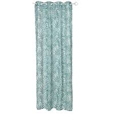 Voilage A œillets Motif Exotique Feuillage Blanc Vert 140x240 Cm Voilage Rideau Et Voilage Linge De Maison Gifi
