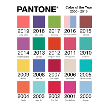 Colour Of The Year 2000 2019 Pantone Color Of The Year Pantone Pantone Color