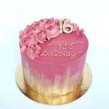 It is very easy to decorate name on this birthday. Sweet 16 Birthday Cake In 2021 Sweet 16 Birthday Cake 16th Birthday Cake For Girls Buttercream Birthday Cake