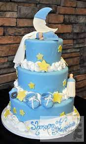Bolo Decorado Estrelas Amazing Baby Shower Cakes Baby Shower Cakes For Boys Moon Baby Shower Cake