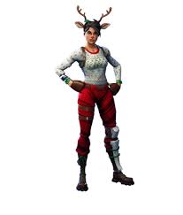 Red Nosed Raider Fortnite Skin Reindeer Christmas Girl Red Nose Skin Fortnite